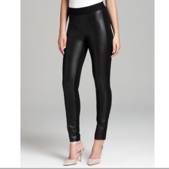 nydj faux leather leggings